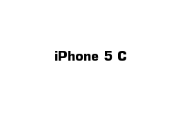 iPhone 5 C